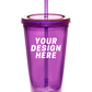 Double Wall Acrylic Tumbler with Straw